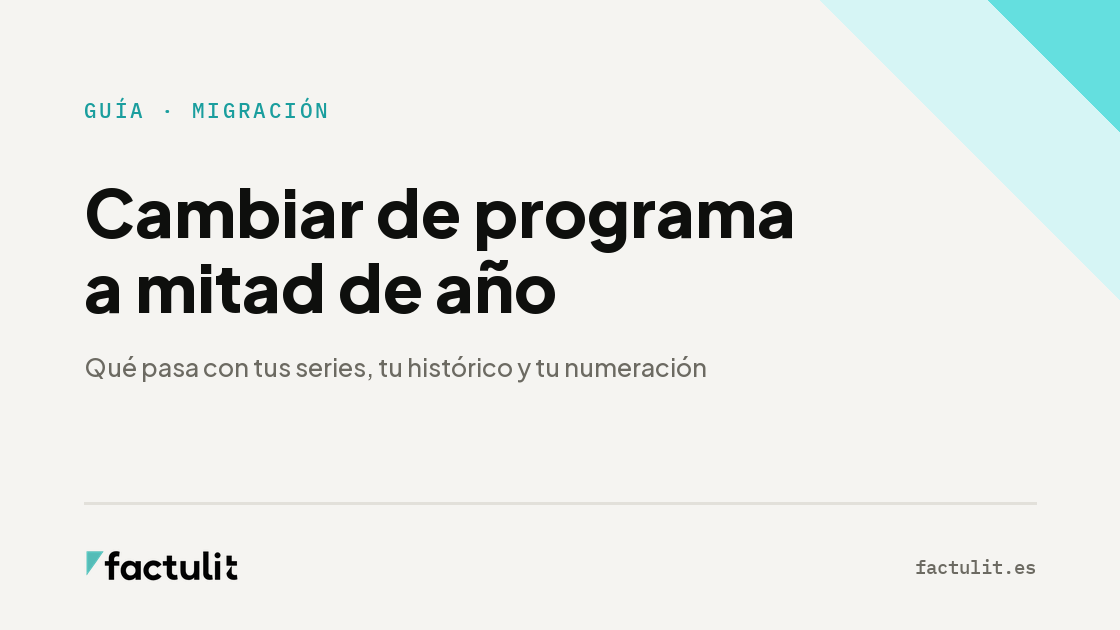 Cambiar de programa a mitad de año: qué pasa con tus series, tu histórico y tu numeración